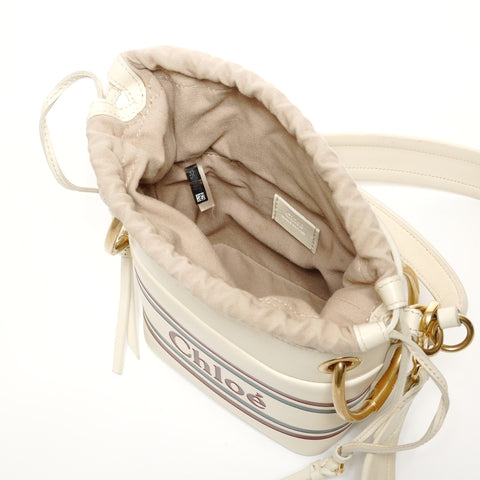 Chloe Roy Mini Bucket 2way Shoulder Bag beige WS27391