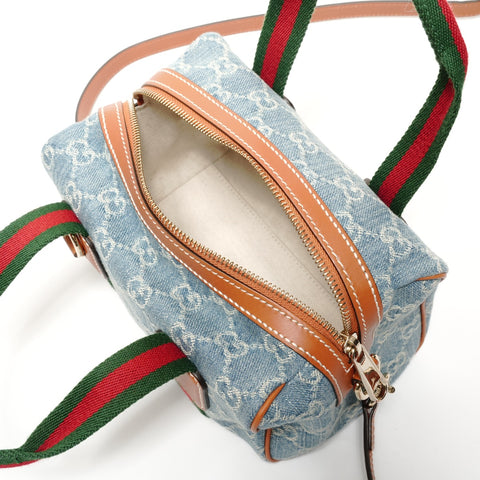 GUCCI Denim Ophidia Mini GG 2WAY Shoulder Bag blue WS27392