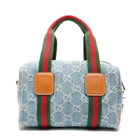 GUCCI Denim Ophidia Mini GG 2WAY Shoulder Bag blue WS27392