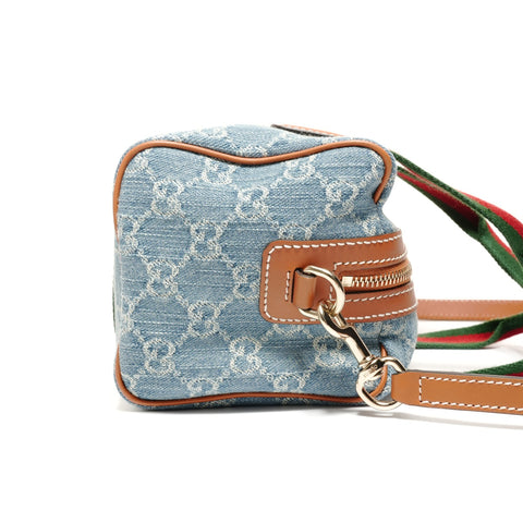 GUCCI Denim Ophidia Mini GG 2WAY Shoulder Bag blue WS27392