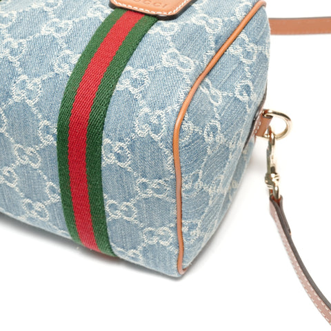 GUCCI Denim Ophidia Mini GG 2WAY Shoulder Bag blue WS27392