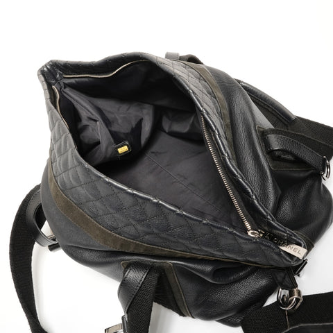 CHANEL No. 12 Sports Line Leather 2way Handbag black WS27397