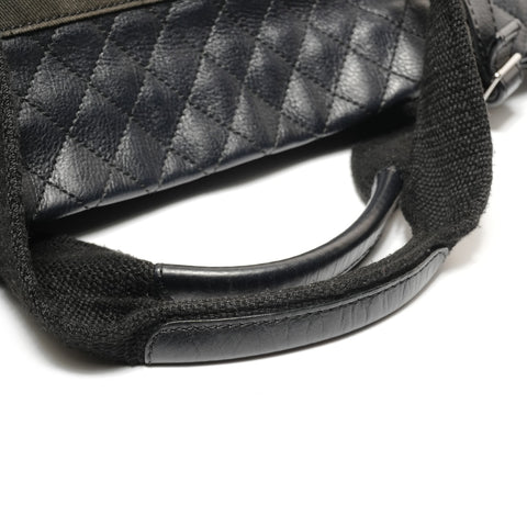 CHANEL No. 12 Sports Line Leather 2way Handbag black WS27397