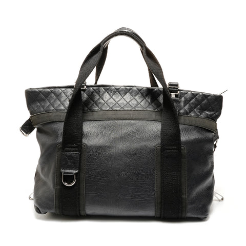 CHANEL No. 12 Sports Line Leather 2way Handbag black WS27397