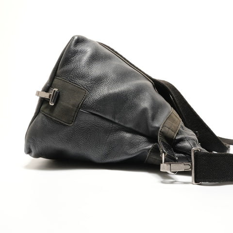 CHANEL No. 12 Sports Line Leather 2way Handbag black WS27397