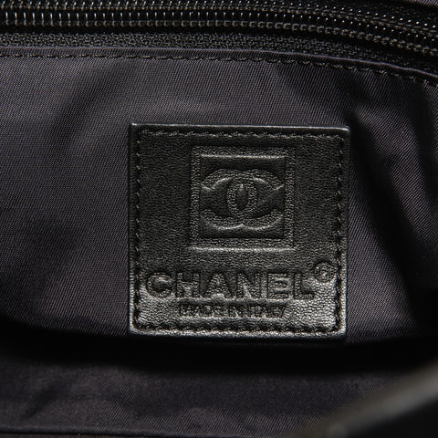 CHANEL No. 12 Sports Line Leather 2way Handbag black WS27397