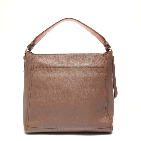 Salvatore Ferragamo Gancini leather Shoulder Bag Brown WS27398