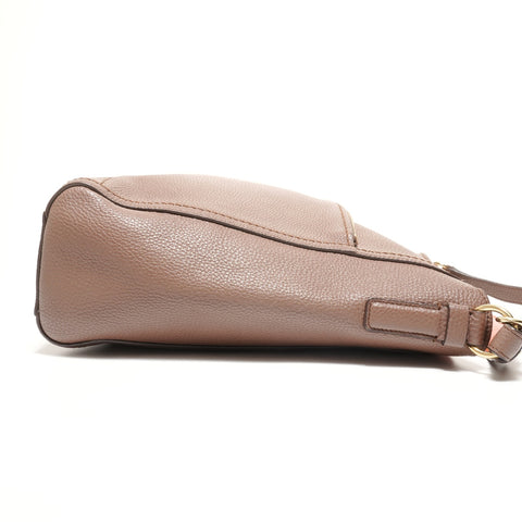 Salvatore Ferragamo Gancini leather Shoulder Bag Brown WS27398