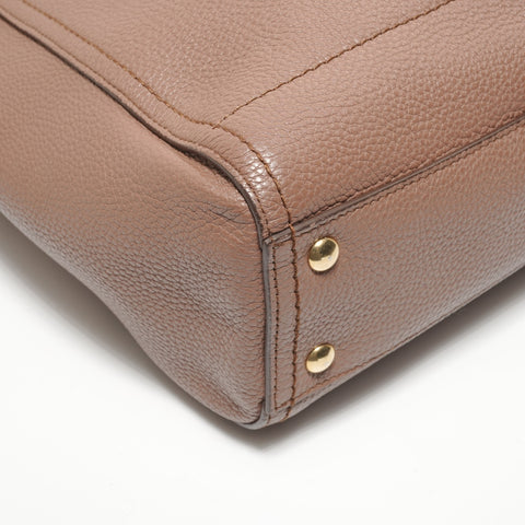 Salvatore Ferragamo Gancini leather Shoulder Bag Brown WS27398