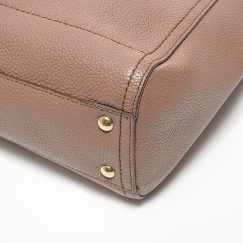 Salvatore Ferragamo Gancini leather Shoulder Bag Brown WS27398