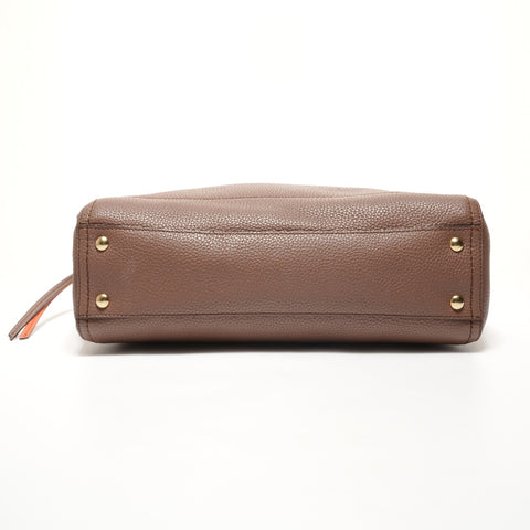 Salvatore Ferragamo Gancini leather Shoulder Bag Brown WS27398