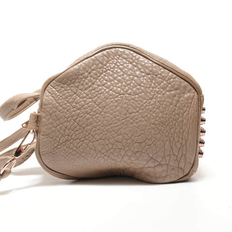 Alexander Wang Rocco Leather Satchel Shoulder Bag beige WS27399