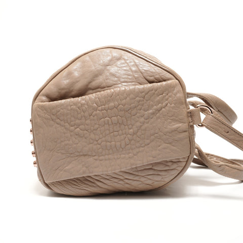 Alexander Wang Rocco Leather Satchel Shoulder Bag beige WS27399