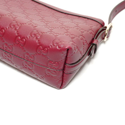 GUCCI GG Emblem Wine Red 2-Way Shoulder Bag (2 included) Shoulder Bag Red WS27401