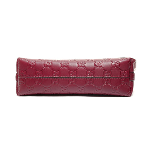 GUCCI GG Emblem Wine Red 2-Way Shoulder Bag (2 included) Shoulder Bag Red WS27401