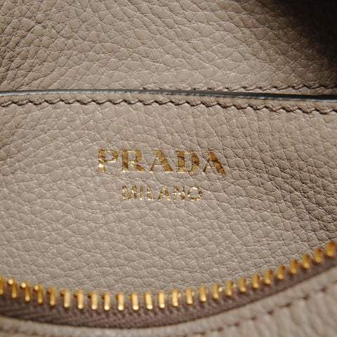 PRADA Vitello Phoenix Shoulder Bag beige WS27403