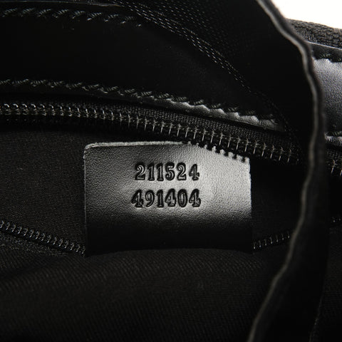 GUCCI Horsebit Pattern Canvas One Belt Shoulder Bag black WS27406
