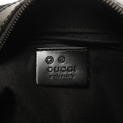 GUCCI Horsebit Pattern Canvas One Belt Shoulder Bag black WS27406