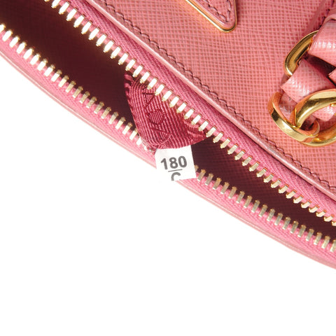 PRADA Saffiano 2way Handbag pink WS27408