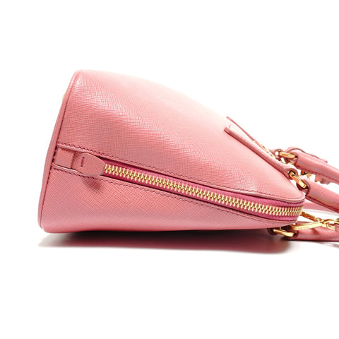 PRADA Saffiano 2way Handbag pink WS27408