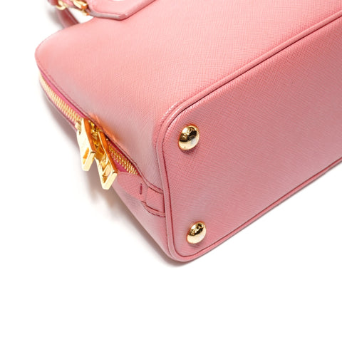 PRADA Saffiano 2way Handbag pink WS27408