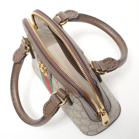 GUCCI Ophidia 2WAY Shoulder Bag Brown WS27409