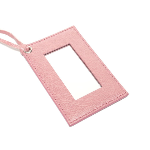 BALENCIAGA Pom-pom Leather Handbag pink WS27410