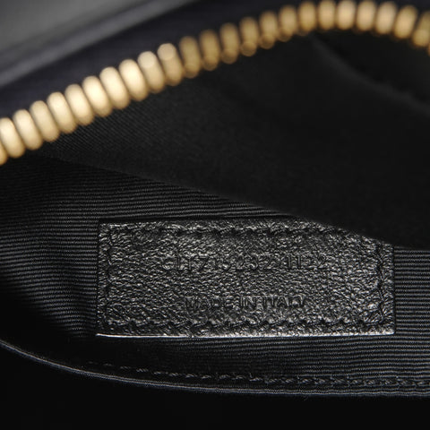 YVES SAINT LAURENT Lou Leather Shoulder Bag Navy WS27412