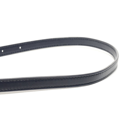 YVES SAINT LAURENT Lou Leather Shoulder Bag Navy WS27412