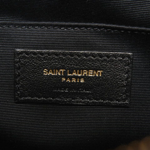 YVES SAINT LAURENT Lou Leather Shoulder Bag Navy WS27412