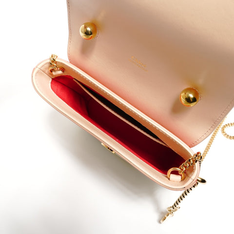 Chloe Abbey Lock 2way Chain Shoulder Bag Red WS27414