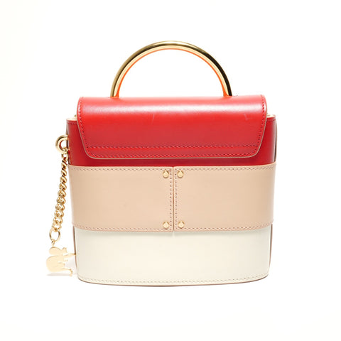 Chloe Abbey Lock 2way Chain Shoulder Bag Red WS27414
