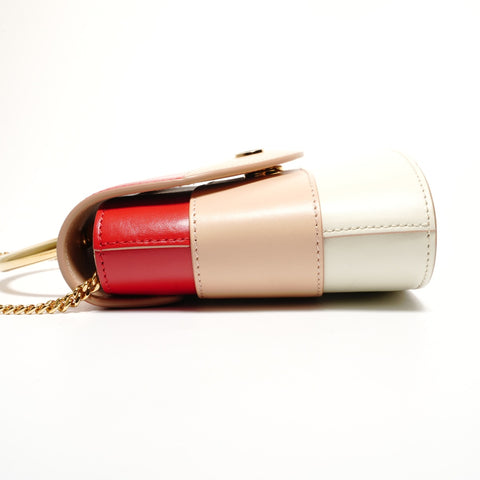 Chloe Abbey Lock 2way Chain Shoulder Bag Red WS27414
