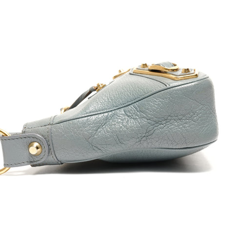 BALENCIAGA Giant Hip Blue Gray Shoulder Bag blue WS27416