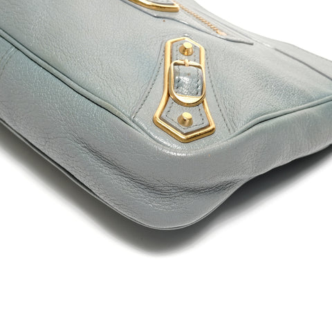 BALENCIAGA Giant Hip Blue Gray Shoulder Bag blue WS27416