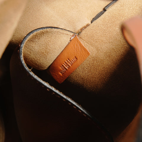 LOEWE Gate Bucket Anagram Leather Shoulder Bag Brown WS27418