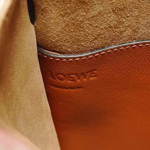 LOEWE Gate Bucket Anagram Leather Shoulder Bag Brown WS27418