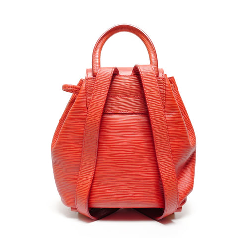 FENDI logo leather Backpack  Daypack Red WS27419