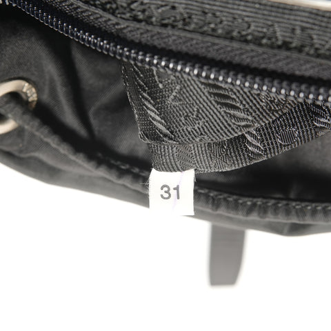 PRADA Nylon triangle logo Backpack  Daypack black WS27420