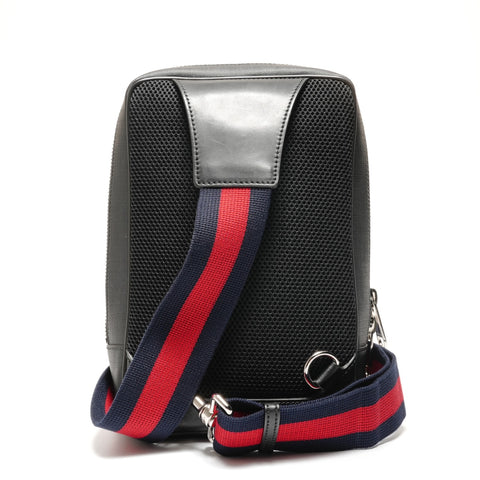 GUCCI GG Supreme Body Bag Shoulder Bag black WS27421