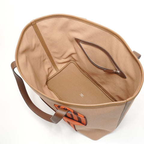 HERMES B stamped 1998 Pur Sangle Tote Tote Bag beige WS27422
