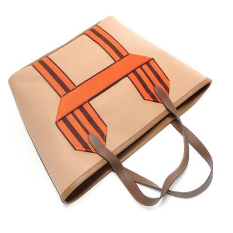 HERMES B stamped 1998 Pur Sangle Tote Tote Bag beige WS27422