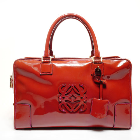 LOEWE Amazona 36 Anagram Handbag Red WS27425