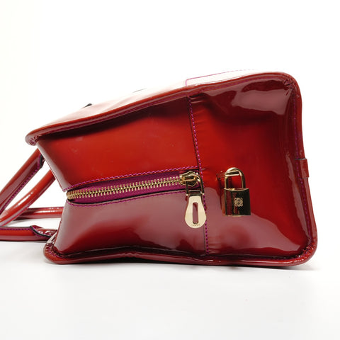 LOEWE Amazona 36 Anagram Handbag Red WS27425