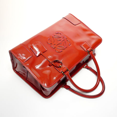 LOEWE Amazona 36 Anagram Handbag Red WS27425