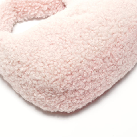 Miu Miu Wonder shearling hobo bag in boa Shoulder Bag pink WS27428