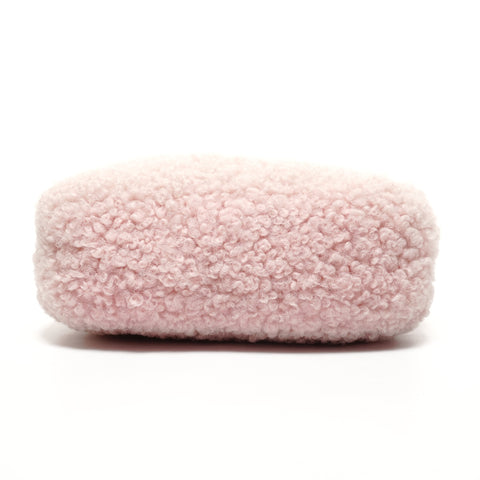 Miu Miu Wonder shearling hobo bag in boa Shoulder Bag pink WS27428
