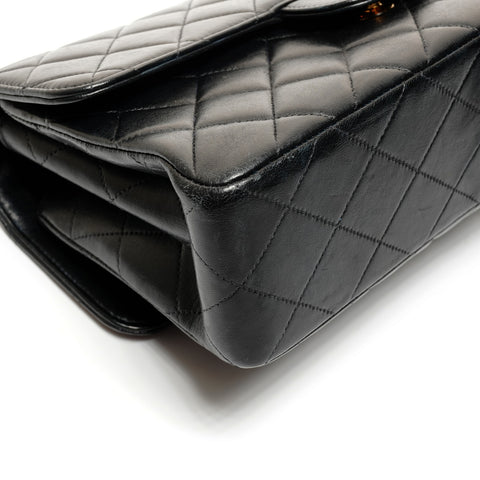 CHANEL No. 4 1996-1997 W-Face Matelasse Lambskin Shoulder Bag black WS27429