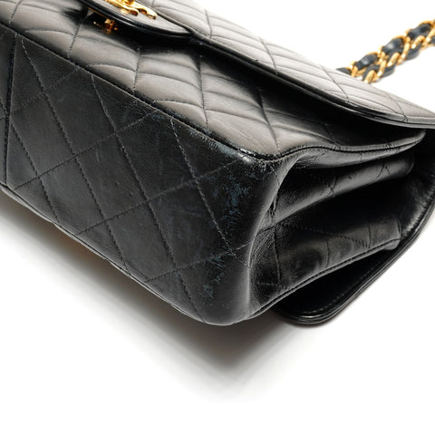 CHANEL No. 4 1996-1997 W-Face Matelasse Lambskin Shoulder Bag black WS27429
