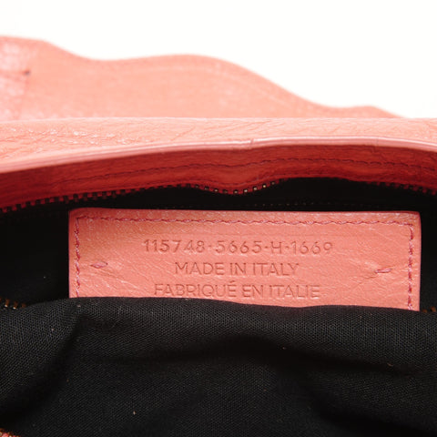 BALENCIAGA City 2WAY Coral Pink Shoulder Bag pink WS27434